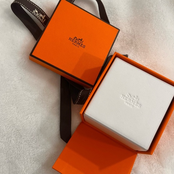 Hermes Chaine d'ancre Enchainee ring, small model size 54 rose Gold - Picture 2 of 7